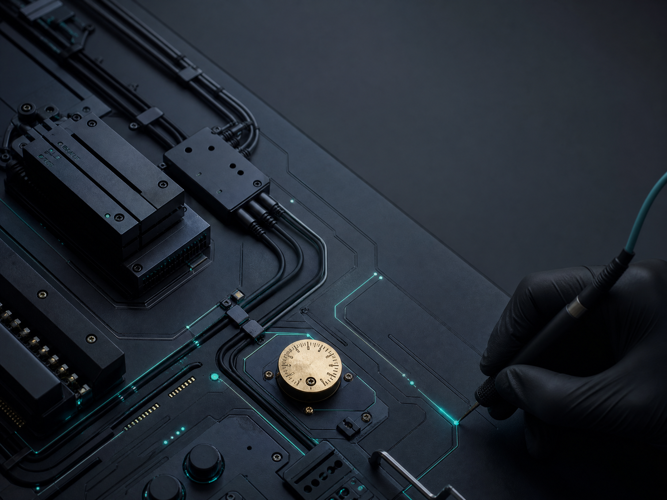 Diagnostic hardware at a technology workbench